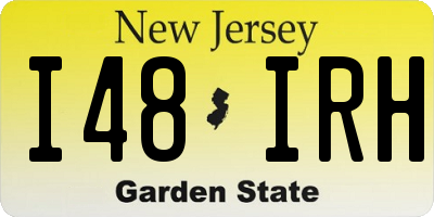 NJ license plate I48IRH