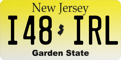 NJ license plate I48IRL
