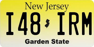 NJ license plate I48IRM