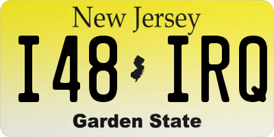 NJ license plate I48IRQ