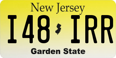 NJ license plate I48IRR