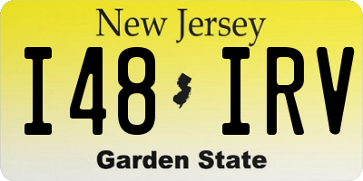NJ license plate I48IRV