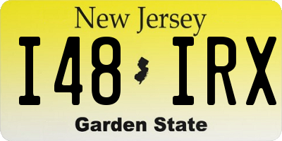 NJ license plate I48IRX