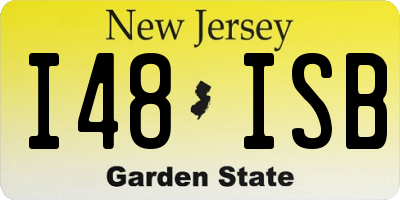 NJ license plate I48ISB
