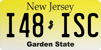 NJ license plate I48ISC