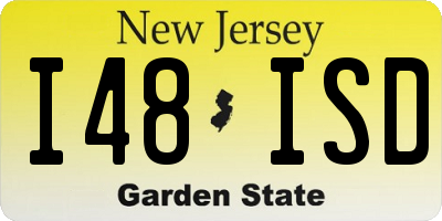 NJ license plate I48ISD