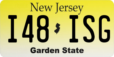 NJ license plate I48ISG