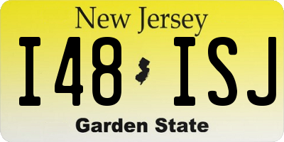 NJ license plate I48ISJ