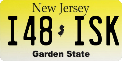 NJ license plate I48ISK