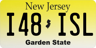 NJ license plate I48ISL