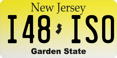 NJ license plate I48ISO