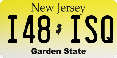 NJ license plate I48ISQ