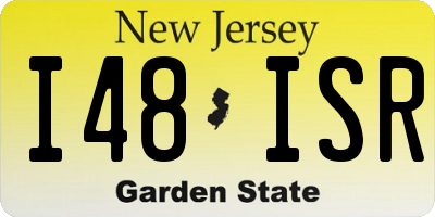 NJ license plate I48ISR