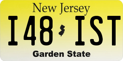 NJ license plate I48IST