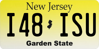 NJ license plate I48ISU