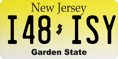 NJ license plate I48ISY