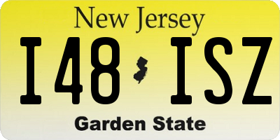 NJ license plate I48ISZ