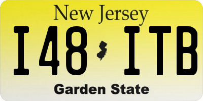NJ license plate I48ITB