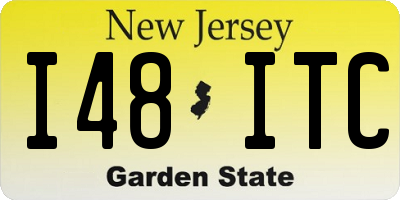 NJ license plate I48ITC