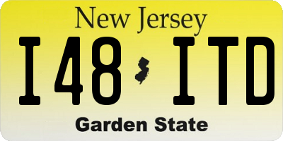 NJ license plate I48ITD
