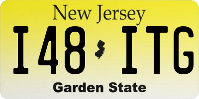 NJ license plate I48ITG