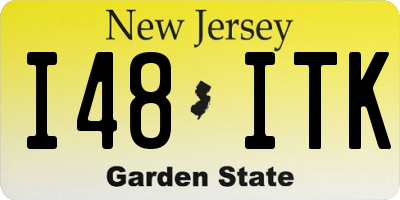 NJ license plate I48ITK