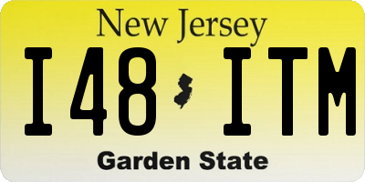 NJ license plate I48ITM
