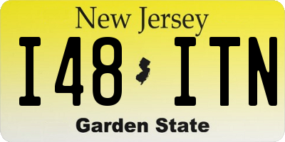 NJ license plate I48ITN