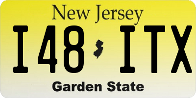 NJ license plate I48ITX