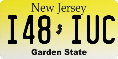 NJ license plate I48IUC