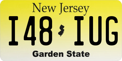 NJ license plate I48IUG