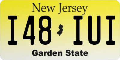 NJ license plate I48IUI