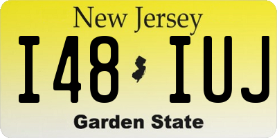 NJ license plate I48IUJ