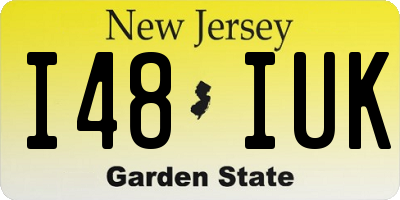 NJ license plate I48IUK