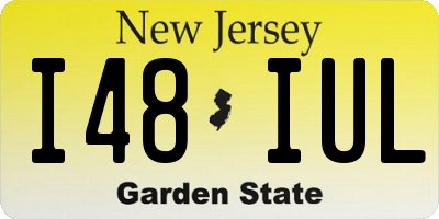 NJ license plate I48IUL