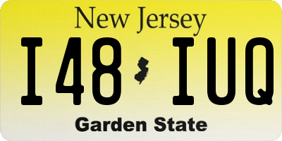 NJ license plate I48IUQ