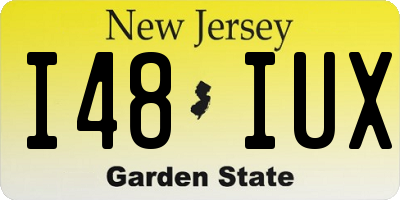 NJ license plate I48IUX