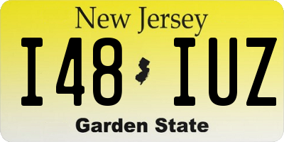NJ license plate I48IUZ