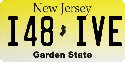 NJ license plate I48IVE