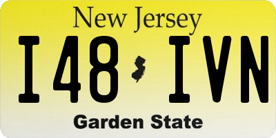 NJ license plate I48IVN
