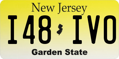 NJ license plate I48IVO