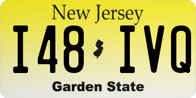 NJ license plate I48IVQ