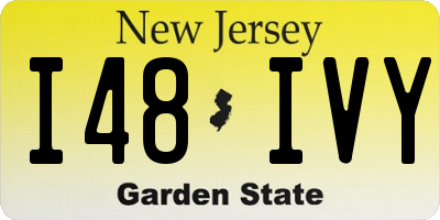 NJ license plate I48IVY