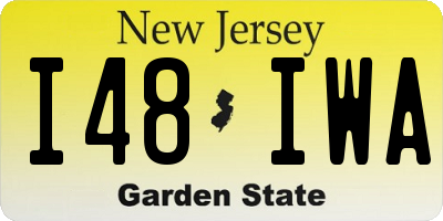 NJ license plate I48IWA
