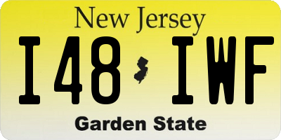 NJ license plate I48IWF