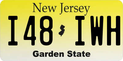 NJ license plate I48IWH