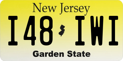 NJ license plate I48IWI