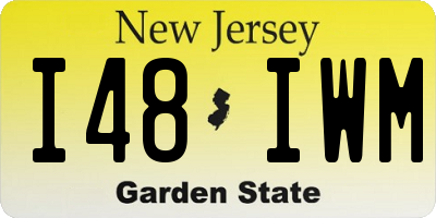 NJ license plate I48IWM