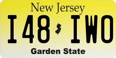 NJ license plate I48IWO