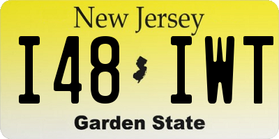 NJ license plate I48IWT
